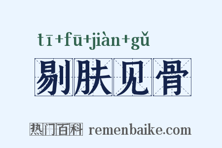 剔肤见骨是什么意思的图片